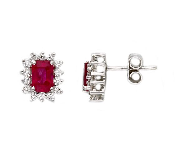 Boucles d'oreilles Babila Milano Femme in Or blanc Rubino 1.40 Ct 166903 - 166903